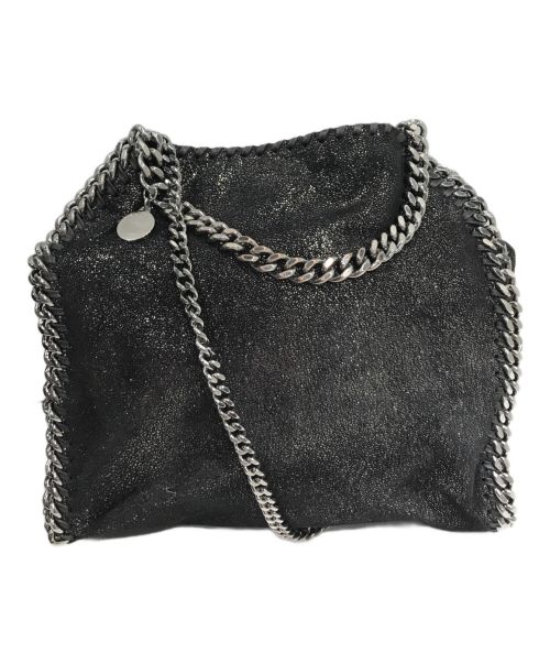 STELLA McCARTNEY（ステラマッカートニー）STELLA McCARTNEY (ステラマッカートニー) FALABELLA SHINY DOT MINI TOTE ファラベラチェーンショルダーミニトート ブラックの古着・服飾アイテム