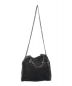 STELLA McCARTNEY (ステラマッカートニー) FALABELLA SHINY DOT MINI TOTE ファラベラチェーンショルダーミニトート ブラック：27000円