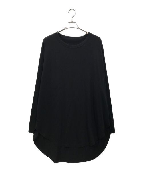 GROUND Y（グラウンドワイ）GROUND Y (グラウンドワイ) JUMBO ROUNDED HEM LONG SLEEVE T-SHIRT ブラック サイズ:3の古着・服飾アイテム