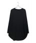 GROUND Y（グラウンドワイ）の古着「JUMBO ROUNDED HEM LONG SLEEVE T-SHIRT」｜ブラック