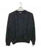 AURALEEオーラリー）の古着「SUPER HARD TWIST RIB KNIT CARDIGAN リブニットカーディガン」｜ブラック