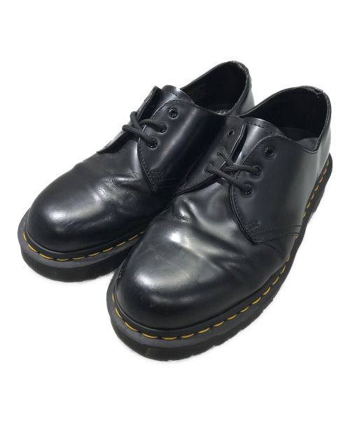 Dr.Martens（ドクターマーチン）Dr.Martens (ドクターマーチン) 3ホールレザーシューズ ブラック サイズ:UK8の古着・服飾アイテム