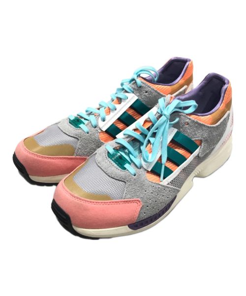 adidas（アディダス）adidas (アディダス) ZX 10/8 CANDYVERSE ローカットスニーカー グレー×ピンク サイズ:27.5の古着・服飾アイテム