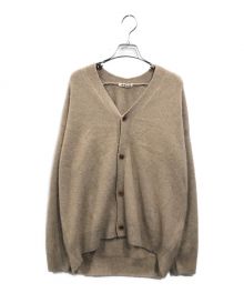 AURALEE（オーラリー）の古着「BABY CASHMERE KNIT CARDIGAN ニットカーディガン」｜ブラウン