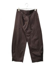 3MAN（スリーマン）の古着「SACK TROUSER」｜ブラウン