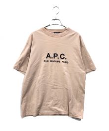 A.P.C.（アーペーセー）の古着「ロゴTEE」｜ピンク