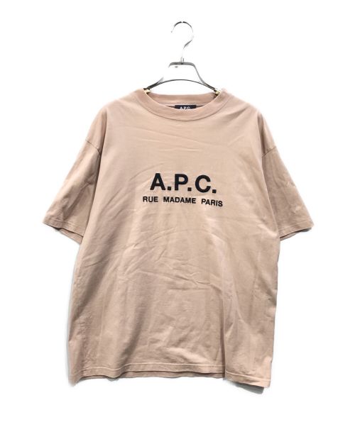 A.P.C.（アーペーセー）A.P.C. (アーペーセー) ロゴTEE ピンク サイズ:Mの古着・服飾アイテム