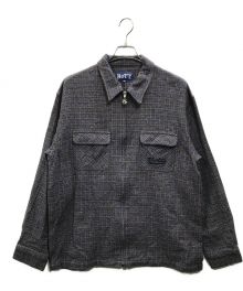 BoTT（ボット）の古着「Zip Up Flannel Shirt」｜ネイビー