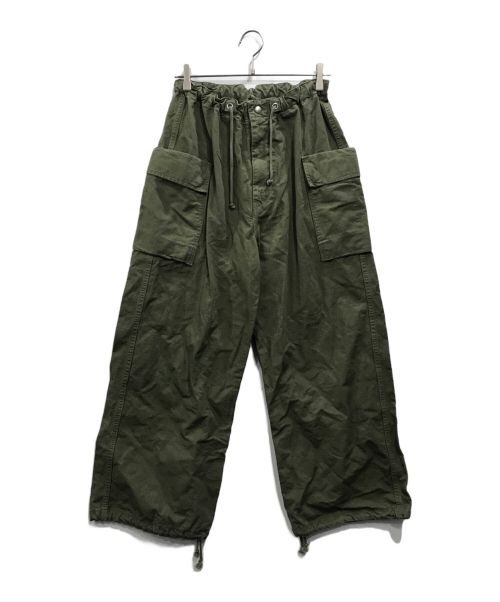 AUTHEN（オーセン）AUTHEN (オーセン) WIDE OVER PANTS カーキ サイズ:Ｓの古着・服飾アイテム