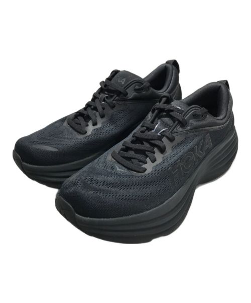 HOKAONEONE（ホカオネオネ）HOKAONEONE (ホカオネオネ) BONDI 8 ローカットスニーカー ブラック サイズ:27㎝の古着・服飾アイテム