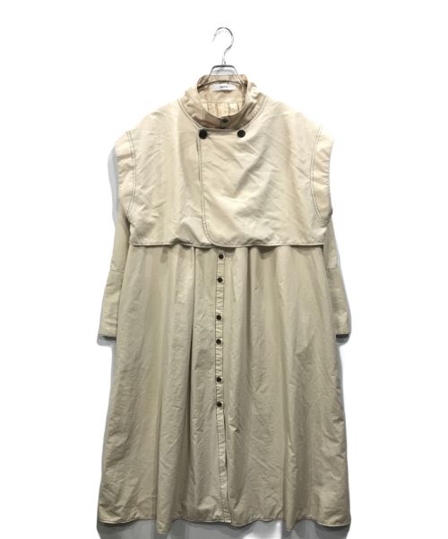 HANNE（アン）HANNE (アン) ロングシャツアウター ベージュ サイズ:FREEの古着・服飾アイテム