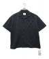 AMERI（アメリ）の古着「MATELASSE OPEN COLLAR SHIRT オープンカラーシャツ」｜ブラック