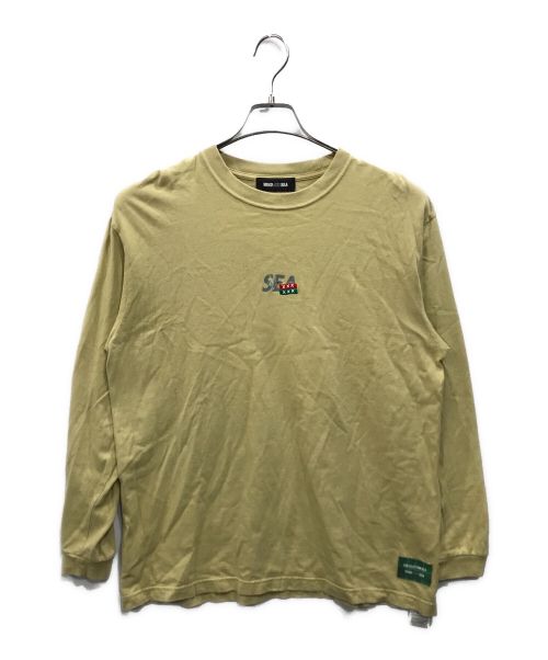 WIND AND SEA（ウィンダンシー）WIND AND SEA (ウィンダンシー) GOD SELECTION XXX (ゴッドセレクショントリプルエックス) コラボ L/S TEE ベージュ サイズ:Mの古着・服飾アイテム