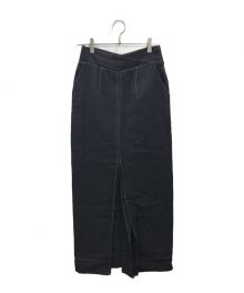 TODAYFUL（トゥデイフル）の古着「Cottonlinen Stitch Skirt」｜ブラック