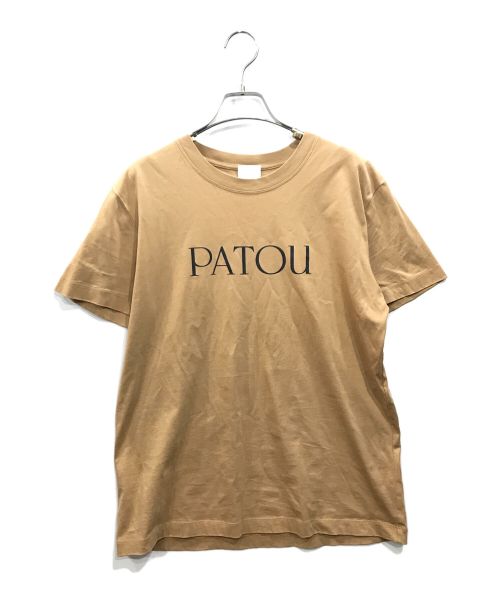 patou（パトゥ）patou (パトゥ) ロゴプリントTシャツ ベージュ サイズ:Ｓの古着・服飾アイテム