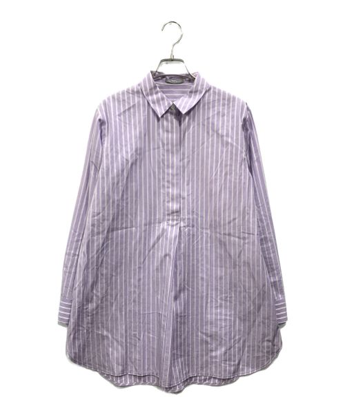 theory luxe（セオリーリュクス）theory luxe (セオリーリュクス) Striped Cotton Poplin Joris ラベンダー サイズ:36の古着・服飾アイテム