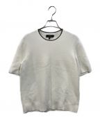 theoryセオリー）の古着「Wooster Crepe Knit Links Links Tee」｜ホワイト