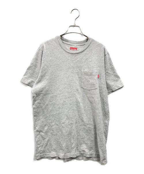 SUPREME（シュプリーム）Supreme (シュプリーム) S/S Pocket Tee グレー サイズ:Lの古着・服飾アイテム