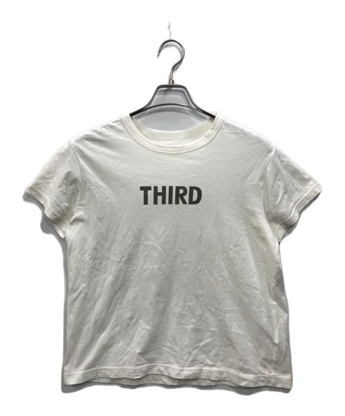 THIRD MAGAZINE（サードマガジン）THIRD MAGAZINE (サードマガジン) ロゴTシャツ ホワイト サイズ:９の古着・服飾アイテム