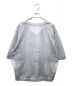 CLANE (クラネ) SHEER V NECK KNIT TOPS シルバー サイズ:1：8000円