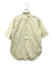 AURALEE（オーラリー）の古着「WASHED FINX TWILL HALF SLEEVED P/O SHIRT」｜アイボリー