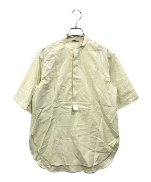 AURALEE（オーラリー）AURALEE (オーラリー) WASHED FINX TWILL HALF SLEEVED P/O SHIRT アイボリーの古着・服飾アイテム