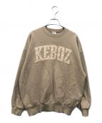 KEBOZケボズ）の古着「CORDUROY UC SWEAT CREWNECK」｜ベージュ