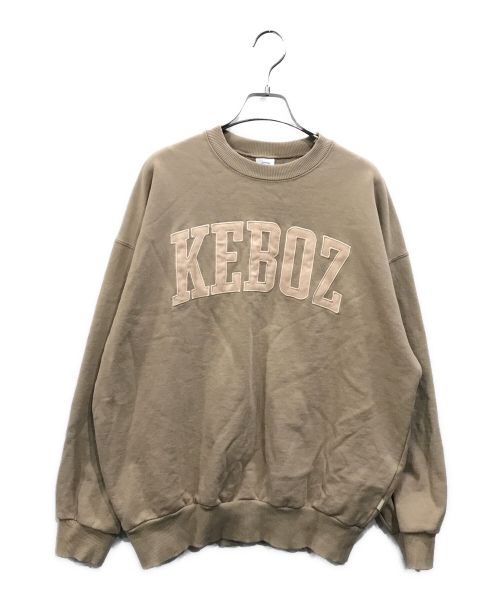 KEBOZ（ケボズ）KEBOZ (ケボズ) CORDUROY UC SWEAT CREWNECK ベージュ サイズ:Sの古着・服飾アイテム