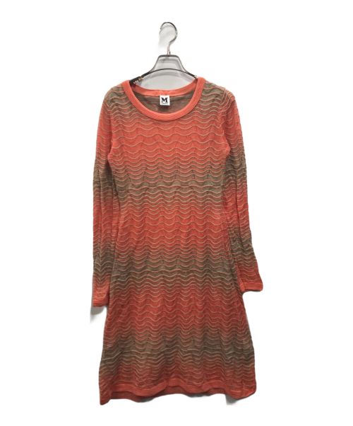 missoni（ミッソーニ）MISSONI (ミッソーニ) ニットワンピース ピンク サイズ:42の古着・服飾アイテム