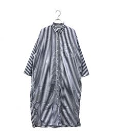 Plage（プラージュ）の古着「wide wash シャツワンピース」｜ネイビー