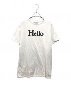 MADISON BLUEマディソンブルー）の古着「HELLO CREW NECK TEE」｜ホワイト