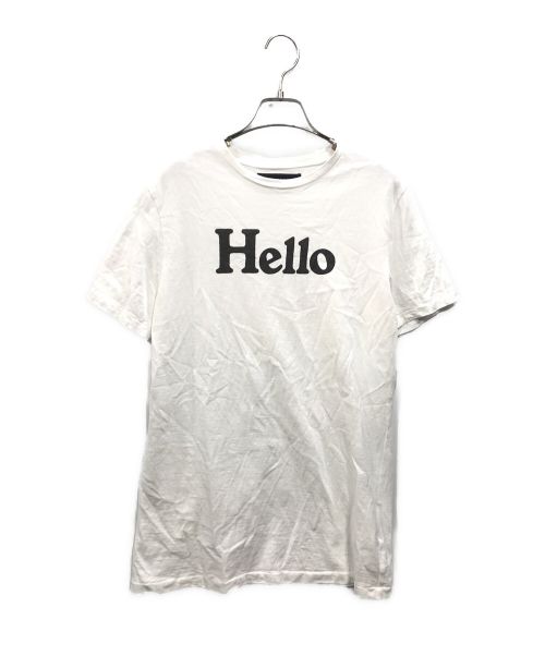 MADISON BLUE（マディソンブルー）MADISON BLUE (マディソンブルー) HELLO CREW NECK TEE ホワイト サイズ:Sの古着・服飾アイテム