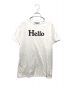 MADISON BLUE（マディソンブルー）の古着「HELLO CREW NECK TEE」｜ホワイト