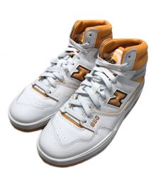 NEW BALANCE（ニューバランス）の古着「ハイカットスニーカー」｜ホワイト×オレンジ