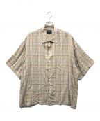 superNova×LANTIKIスーパーノヴァ×ランチキ）の古着「Big Camp Shirt」｜ベージュ