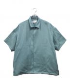 Graphpaperグラフペーパー）の古着「RESIN WOOL COACH SHIRTS」｜グリーン