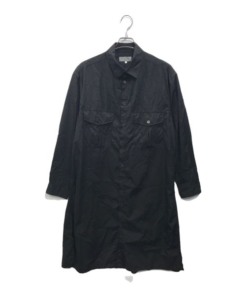 Yohji Yamamoto pour homme（ヨウジヤマモト プールオム）Yohji Yamamoto pour homme (ヨウジヤマモト プールオム) Wポケットロングシャツ ブラック サイズ:2の古着・服飾アイテム