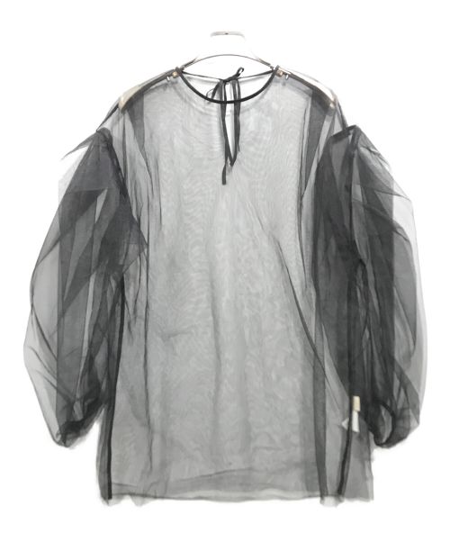 Uhr（ウーア）Uhr (ウーア) Tulle Pull-over ブラック サイズ:Freeの古着・服飾アイテム