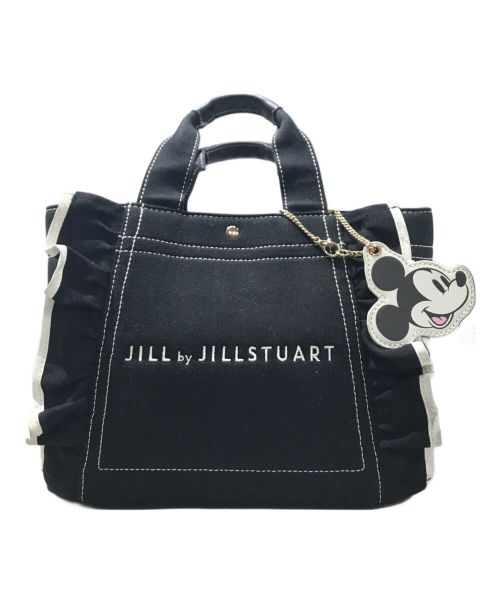 JILL BY JILLSTUART（ジル バイ ジルスチュアート）JILL BY JILLSTUART (ジル バイ ジルスチュアート) DISNEY (ディズニー) スモールフリルトート ブラックの古着・服飾アイテム