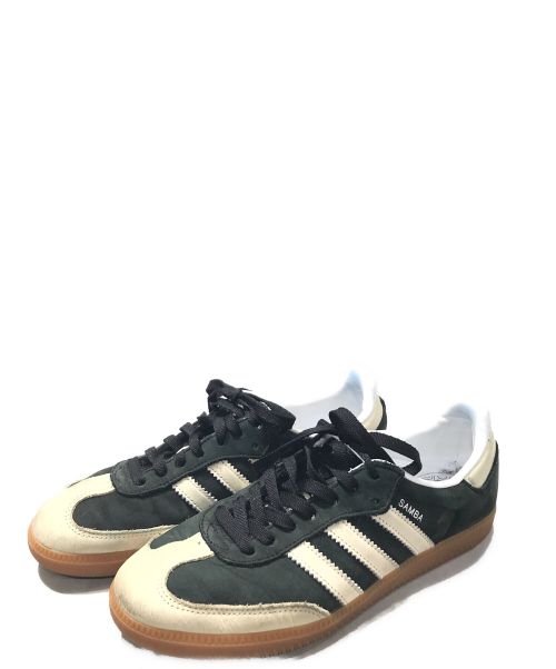 adidas（アディダス）adidas (アディダス) SAMBA OG W グリーン×ベージュ サイズ:265の古着・服飾アイテム