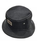 stussyステューシー）の古着「Canvas Workgear Bucket Hat」｜ブラック