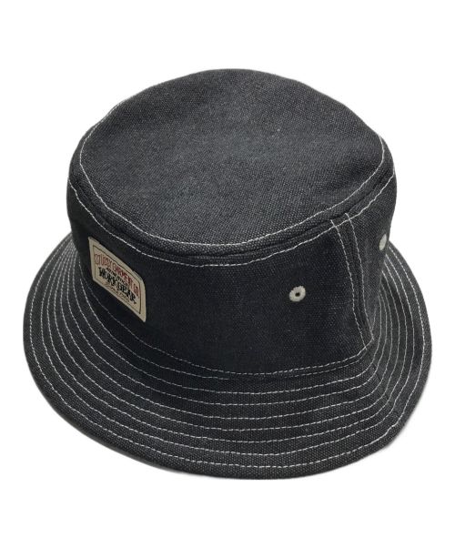 stussy（ステューシー）stussy (ステューシー) Canvas Workgear Bucket Hat ブラックの古着・服飾アイテム