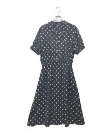 FRED PERRY（フレッドペリー）の古着「POLKA DOT SHIRT DRESS」｜ブラック