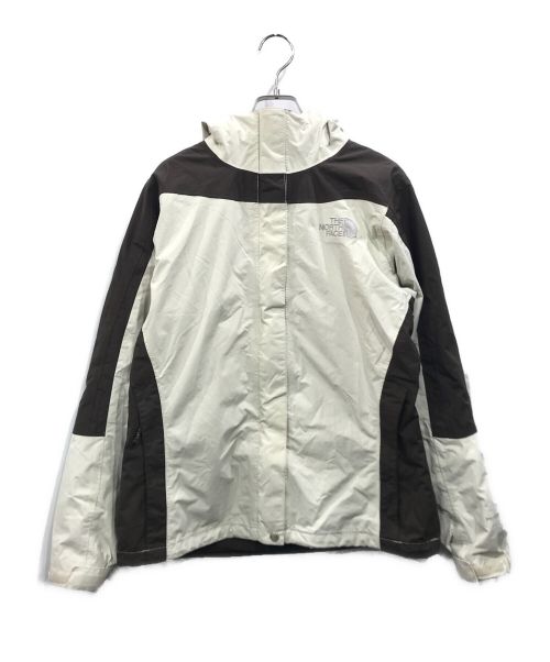 THE NORTH FACE（ザ ノース フェイス）THE NORTH FACE (ザ ノース フェイス) ライナー付マウンテンパーカー ホワイト×ブラウン サイズ:Ｍの古着・服飾アイテム