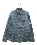 SUPREMEシュプリーム）の古着「Arc Jacquard Denim Shirt」｜インディゴ