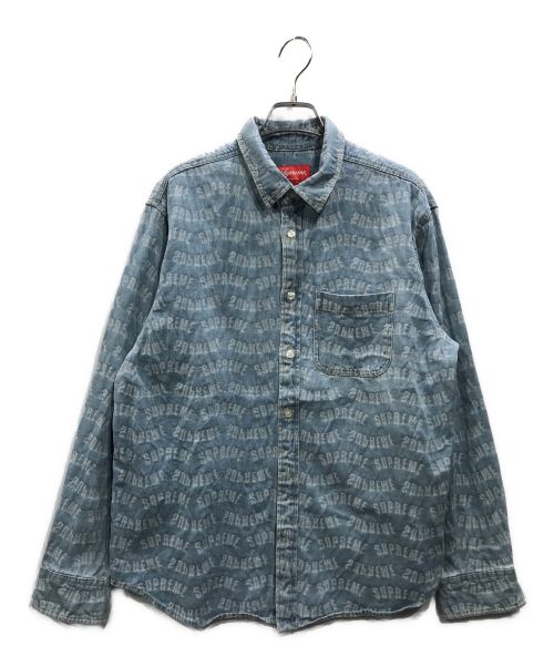 SUPREME（シュプリーム）SUPREME (シュプリーム) Arc Jacquard Denim Shirt インディゴ サイズ:Ｓの古着・服飾アイテム