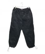 CUP AND CONEカップアンドコーン）の古着「Cotton Twill Baggy Pants」｜ブラック