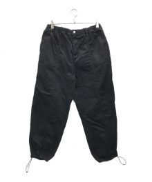 CUP AND CONE（カップアンドコーン）の古着「Cotton Twill Baggy Pants」｜ブラック