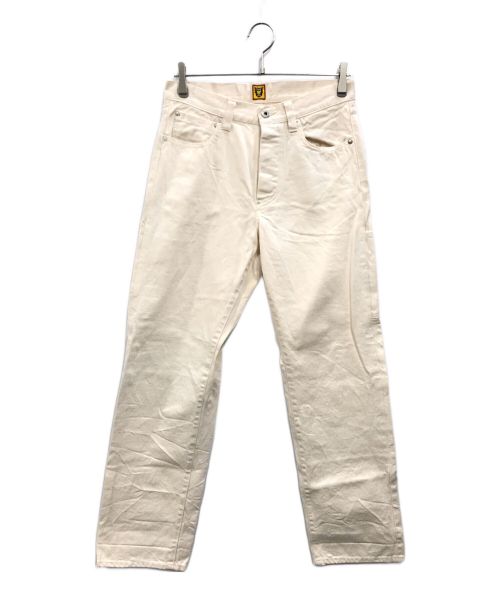 HUMAN MADE（ヒューマンメイド）HUMAN MADE (ヒューマンメイド) Natural Denim WORK Pants アイボリー サイズ:Ｓの古着・服飾アイテム