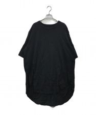 GROUND Y (グラウンドワイ) COTTON JERSEY JUMBO ROUNDED HEM T-SHIRT ブラック サイズ:3